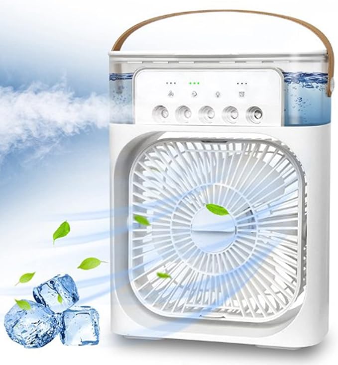 Cooling Fan With Ice Beat the Heat with Portable Ice Cooling Fan