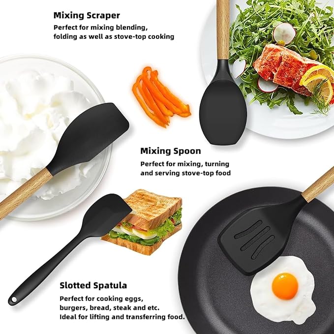 12 Pcs Cooking Utensils Set Kitchen Essentials with 12 Piece Utensil Set