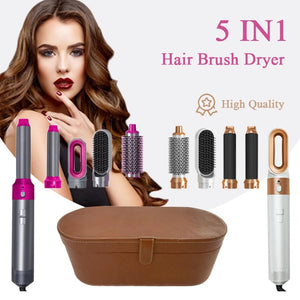 Hot Air Brush: Dry, Style, and Volumize with Ionic Technology (5-in-1)